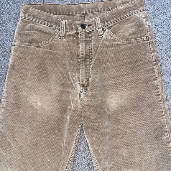 Vintage 1070's Levi's 519 Brown Corduroy Jeans - 31 X 32 - Made in USA - VGUC - Picture 2 of 14